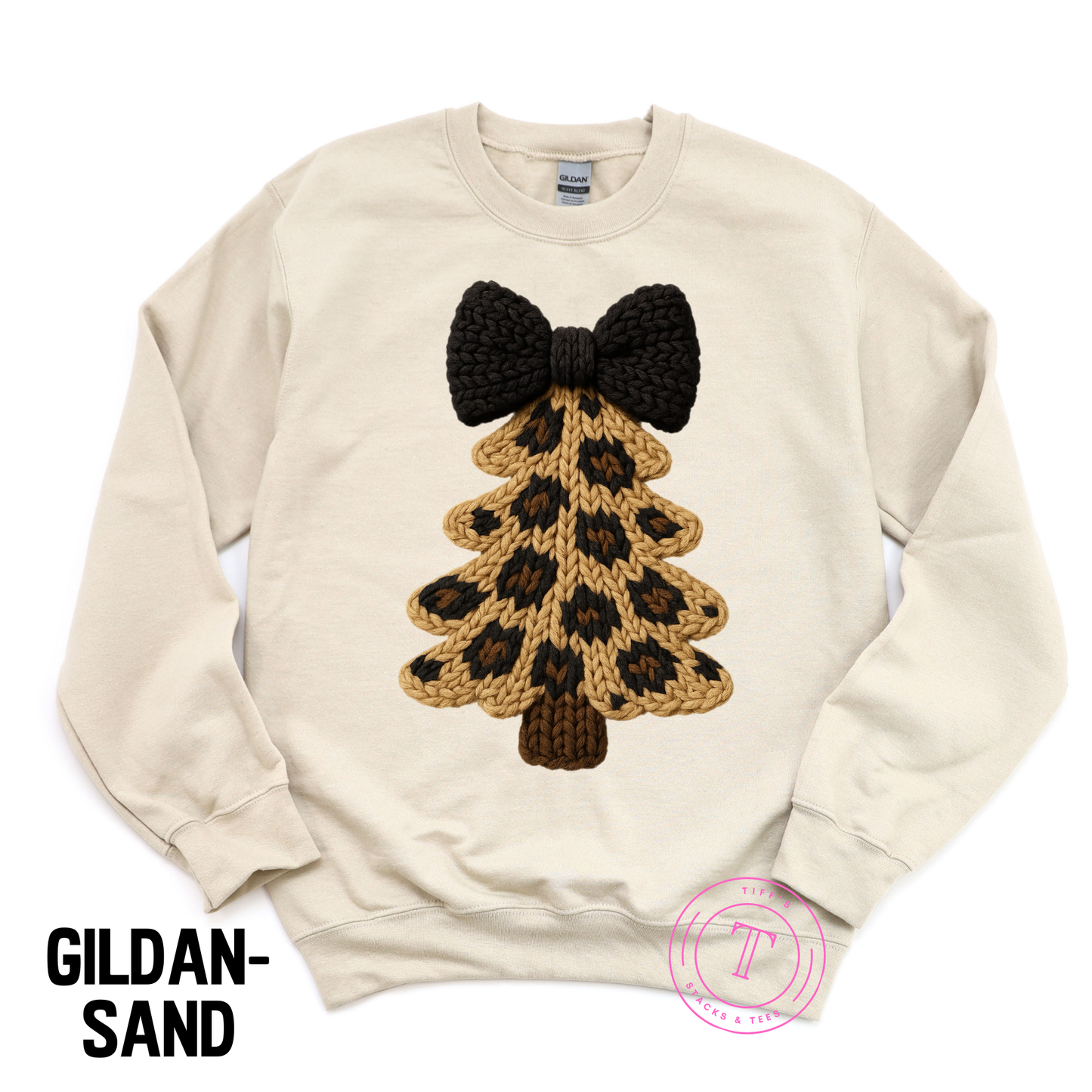 Leopard Christmas Tree Faux Yarn