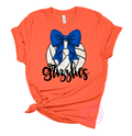 Grizzlies Volleyball w/ Royal Blue Coquette Bow