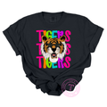 Tigers Preppy Neon Mascot