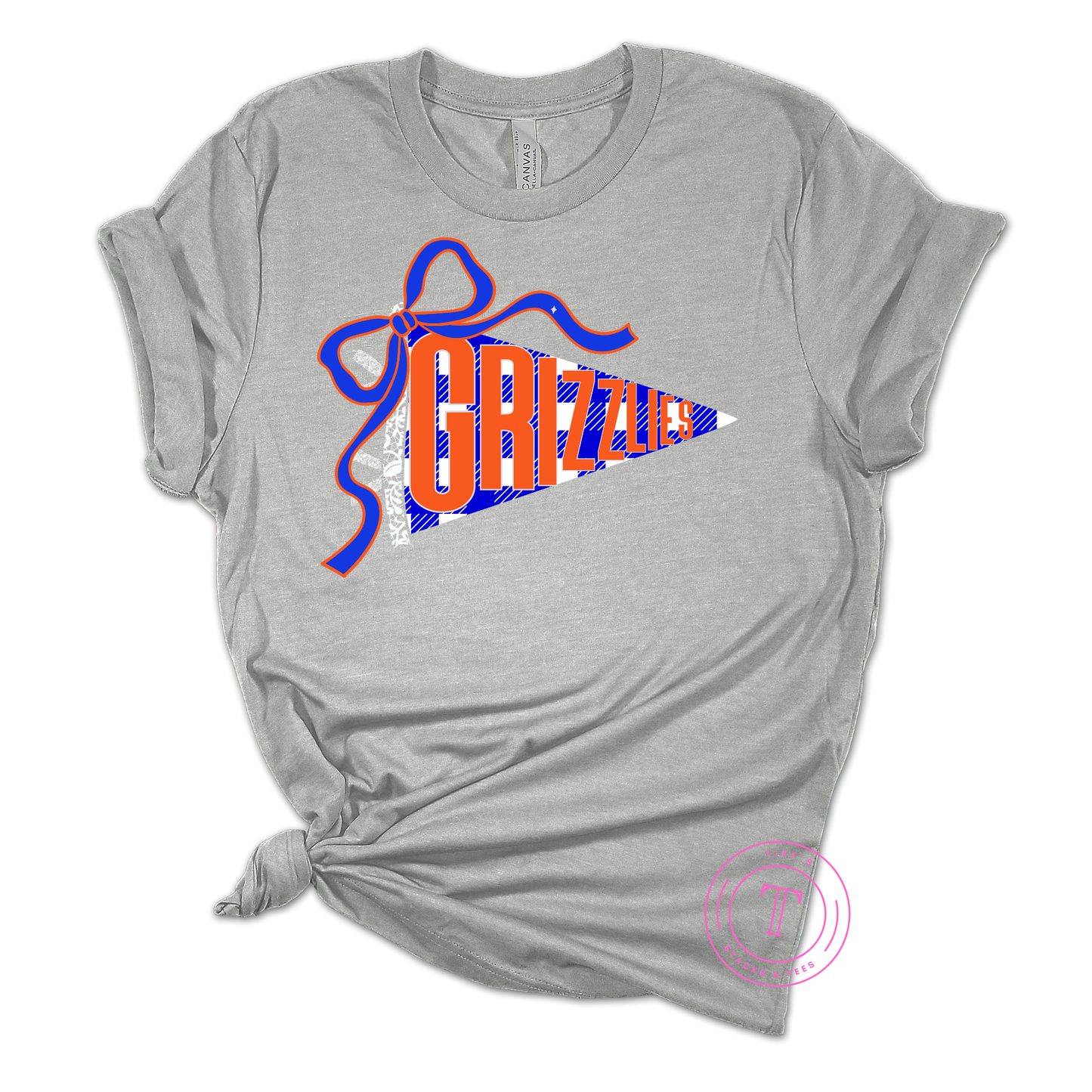 Grizzlies Checkered Coquette Pennant Youth