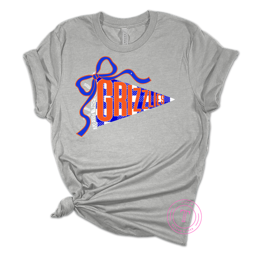 Grizzlies Checkered Coquette Pennant Youth