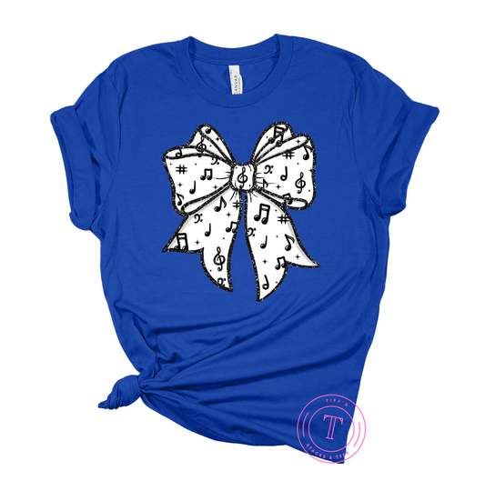 Music Note Coquette Bow
