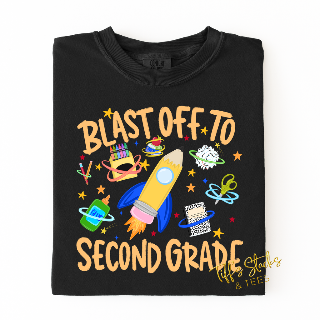 Blast off to Second Grade Boy Youth