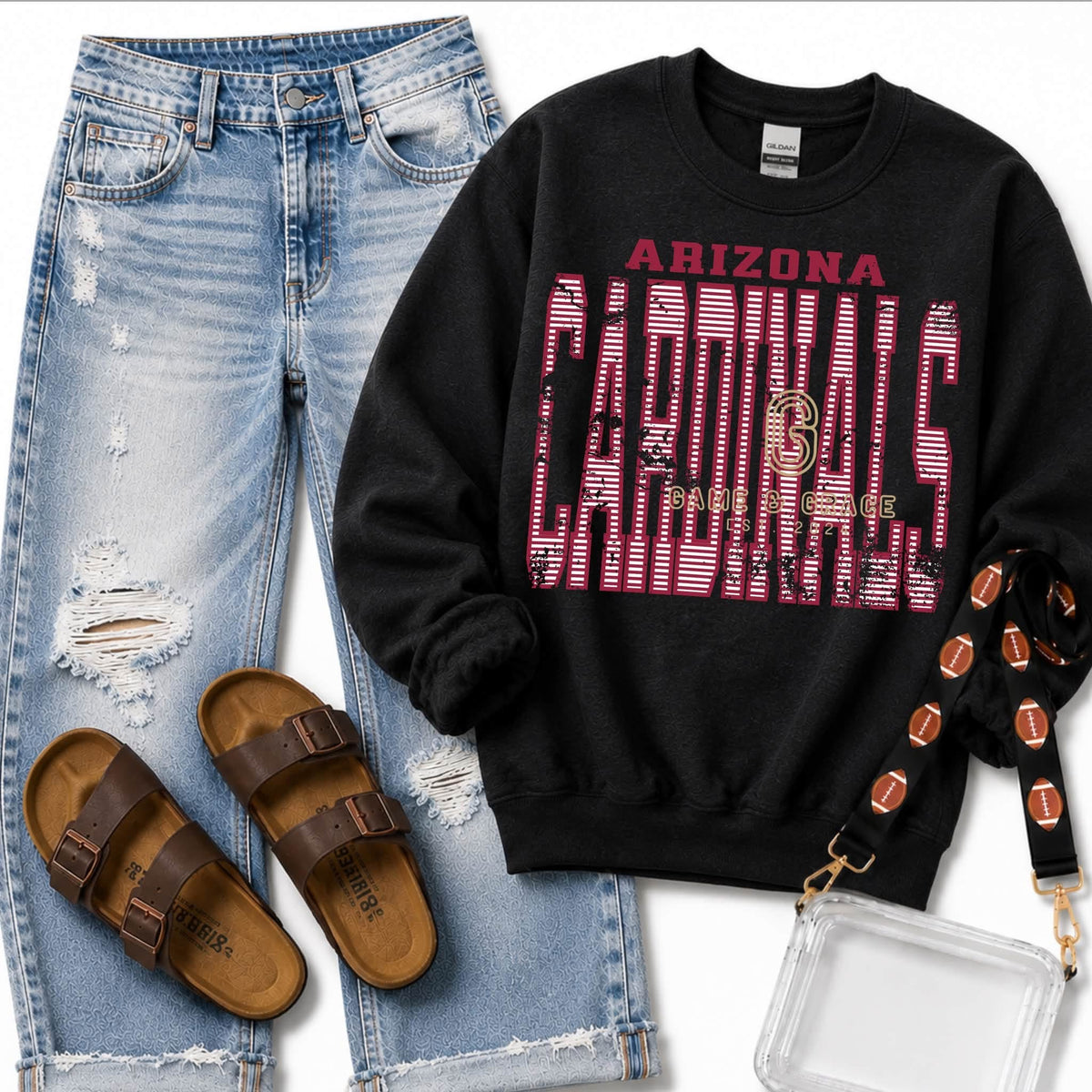 Cardinals Striped Vintage