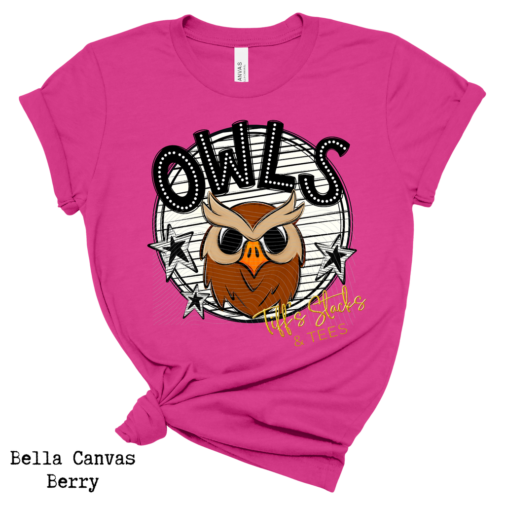 Owls Circle Mascot