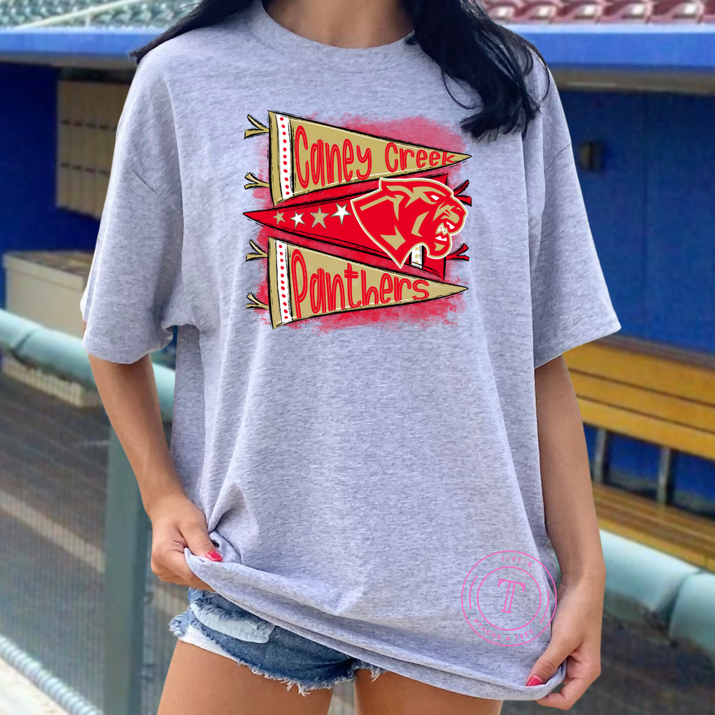 Caney Creek Panthers Pennant Flags Youth