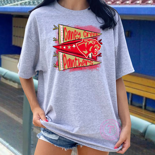 Caney Creek Panthers Pennant Flags Youth