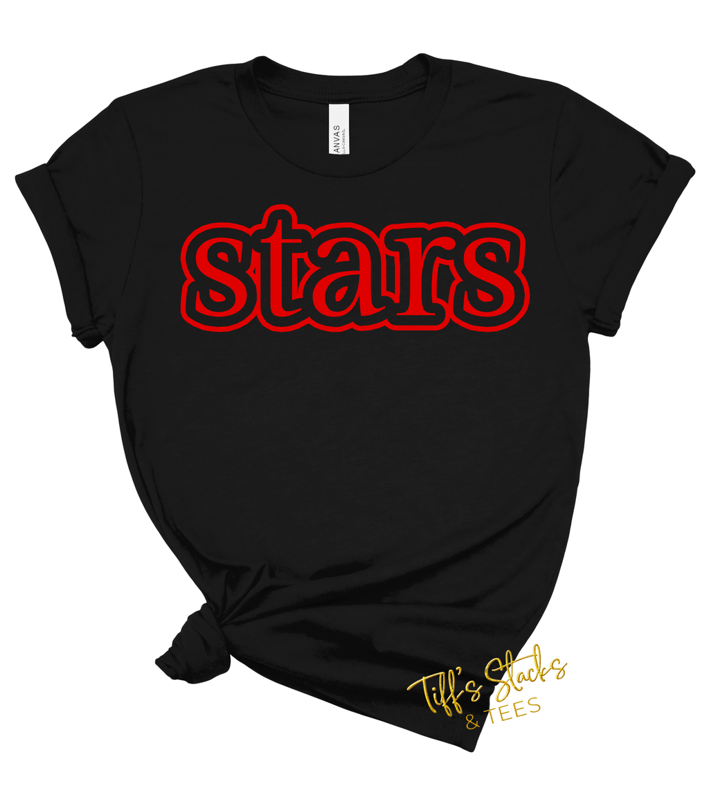 Custom School Mascot Bubble Double Outlined Youth