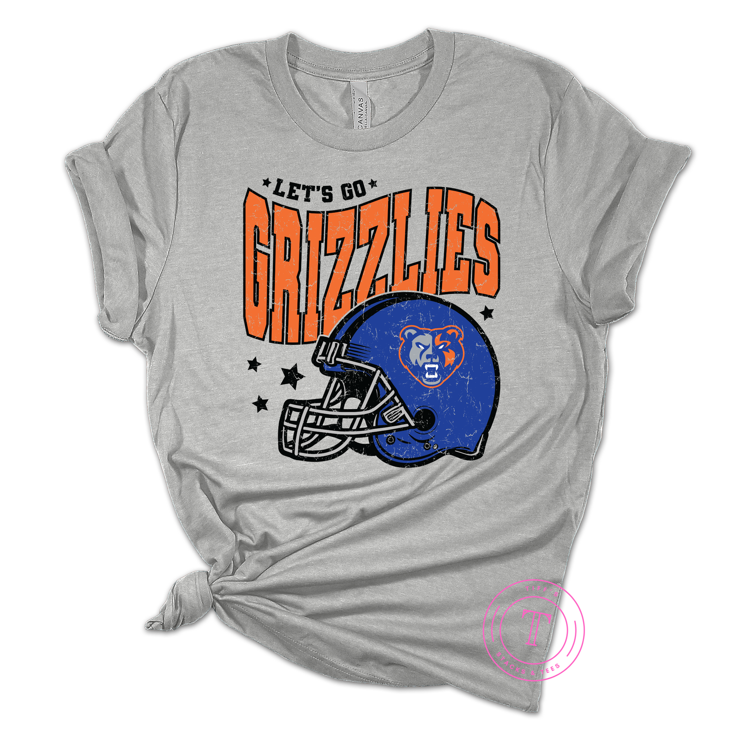 Let's Go Grizzlies Football w/ Helmet