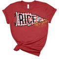 Rice Racoons Gingham Pennant