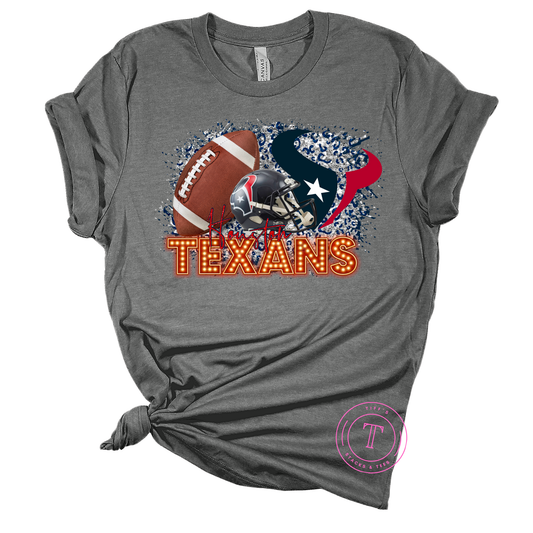 Texans Football w/ Marquee Lights