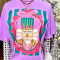 Preppy Coquette Striped Nutcracker