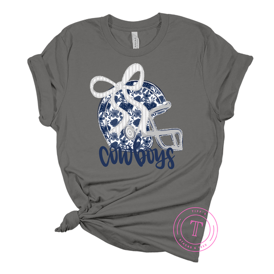 Cowboys Floral Coquette Helmet