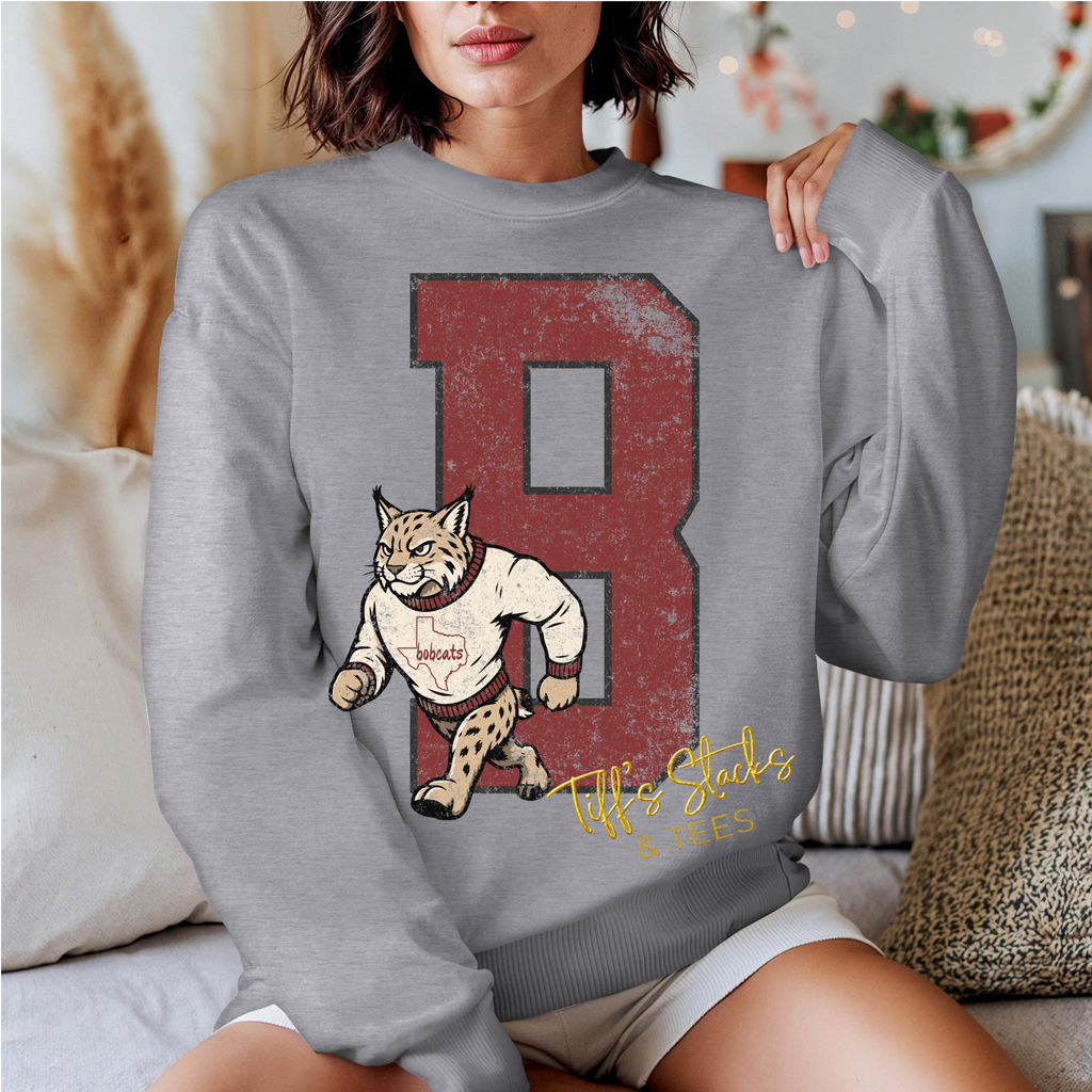 Bartlett Bobcats Vintage Mascot