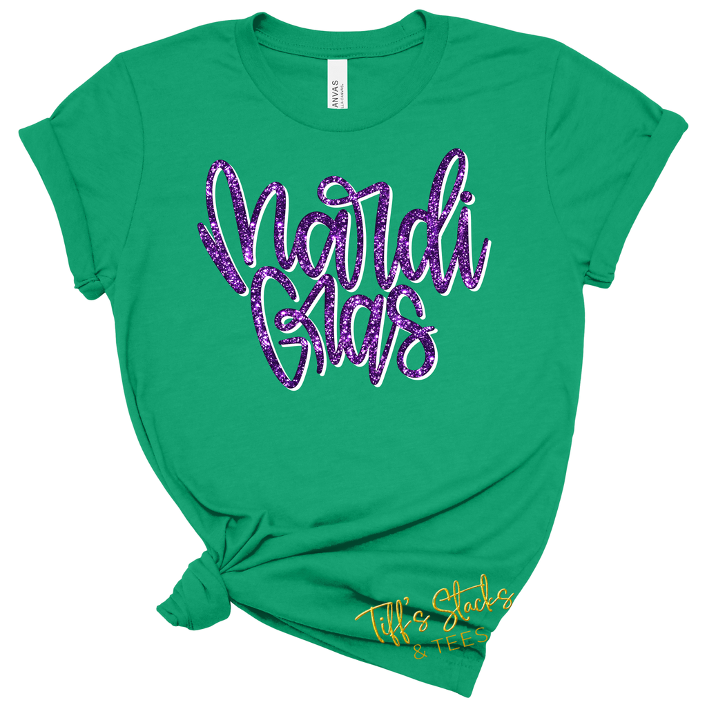 Mardi Gras Purple Glitter