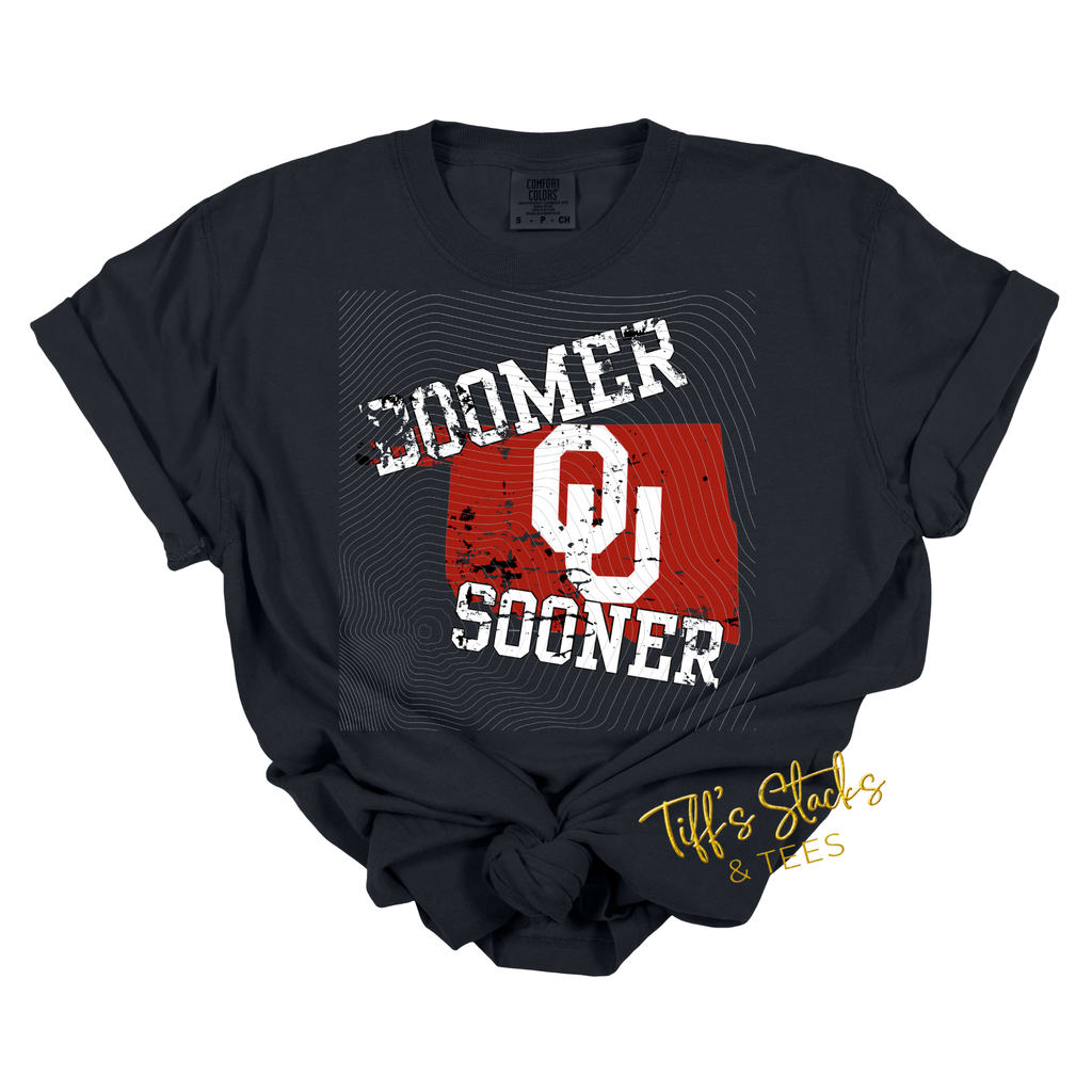 Oklahoma Boomer Sooner Distressed