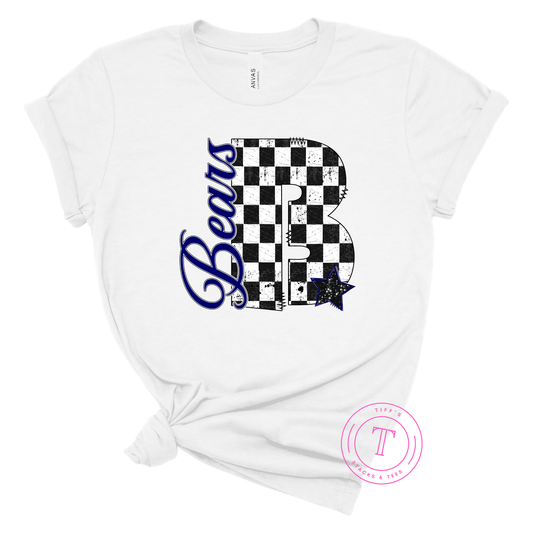 Bears Checkered B Youth
