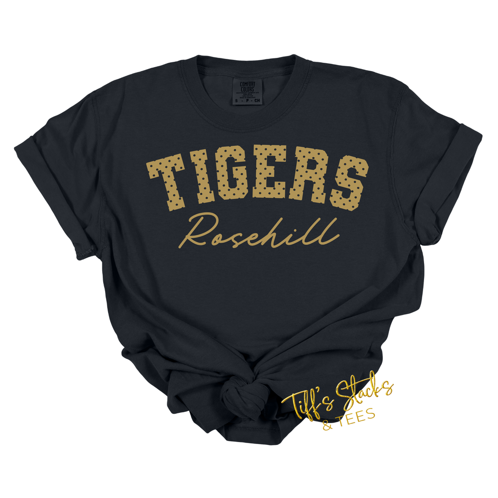 Rosehill Tigers Polka Dot Varsity