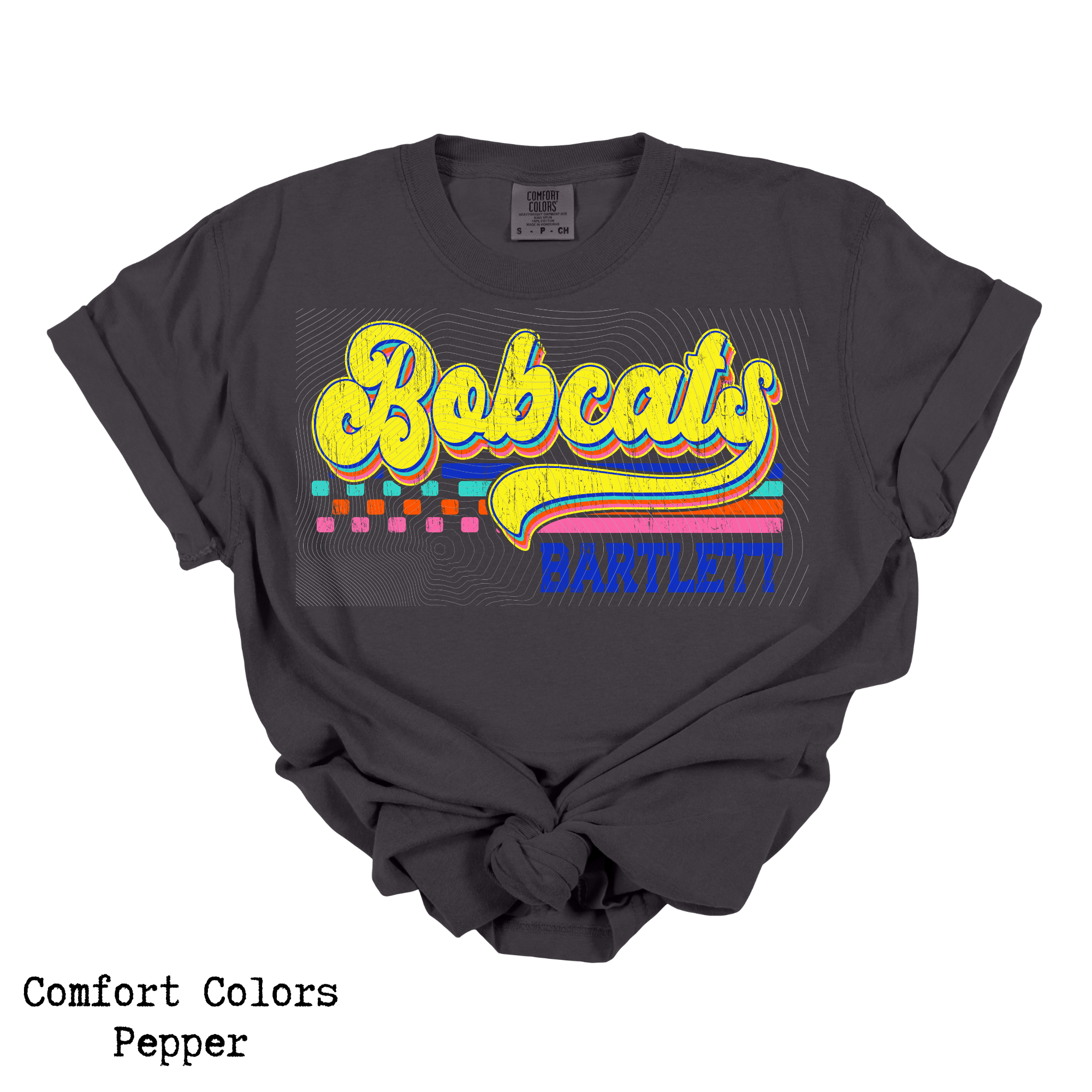 Bartlett Bobcats Neon Retro
