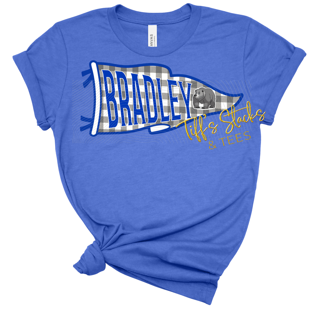 Bradley Bears Gingham Pennant