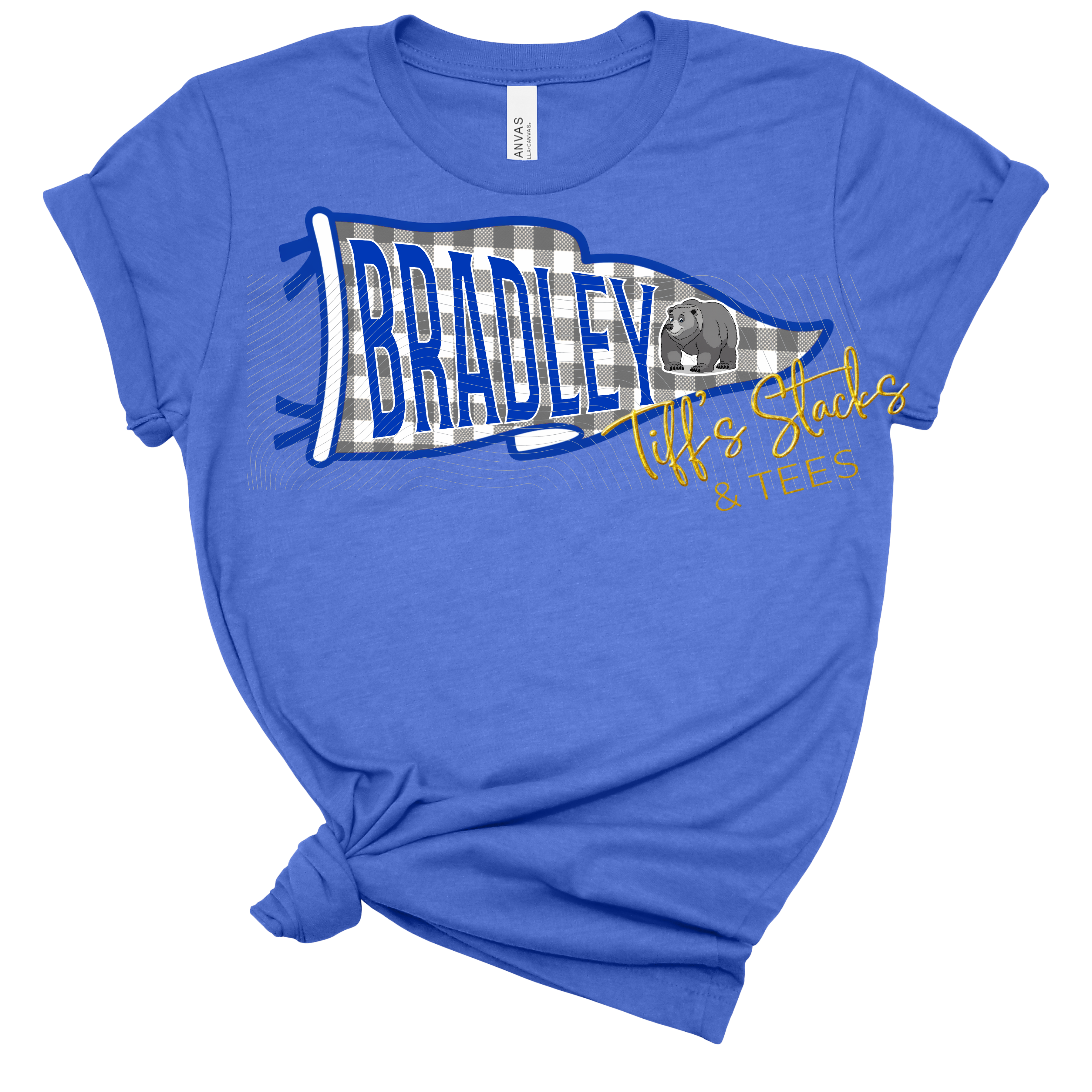 Bradley Bears Gingham Pennant