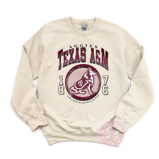 Texas A&M Vintage Mascot
