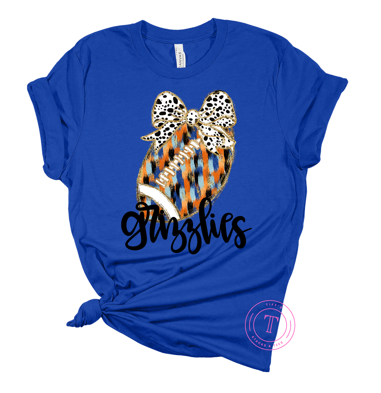 Grizzlies Football Brush Stroke