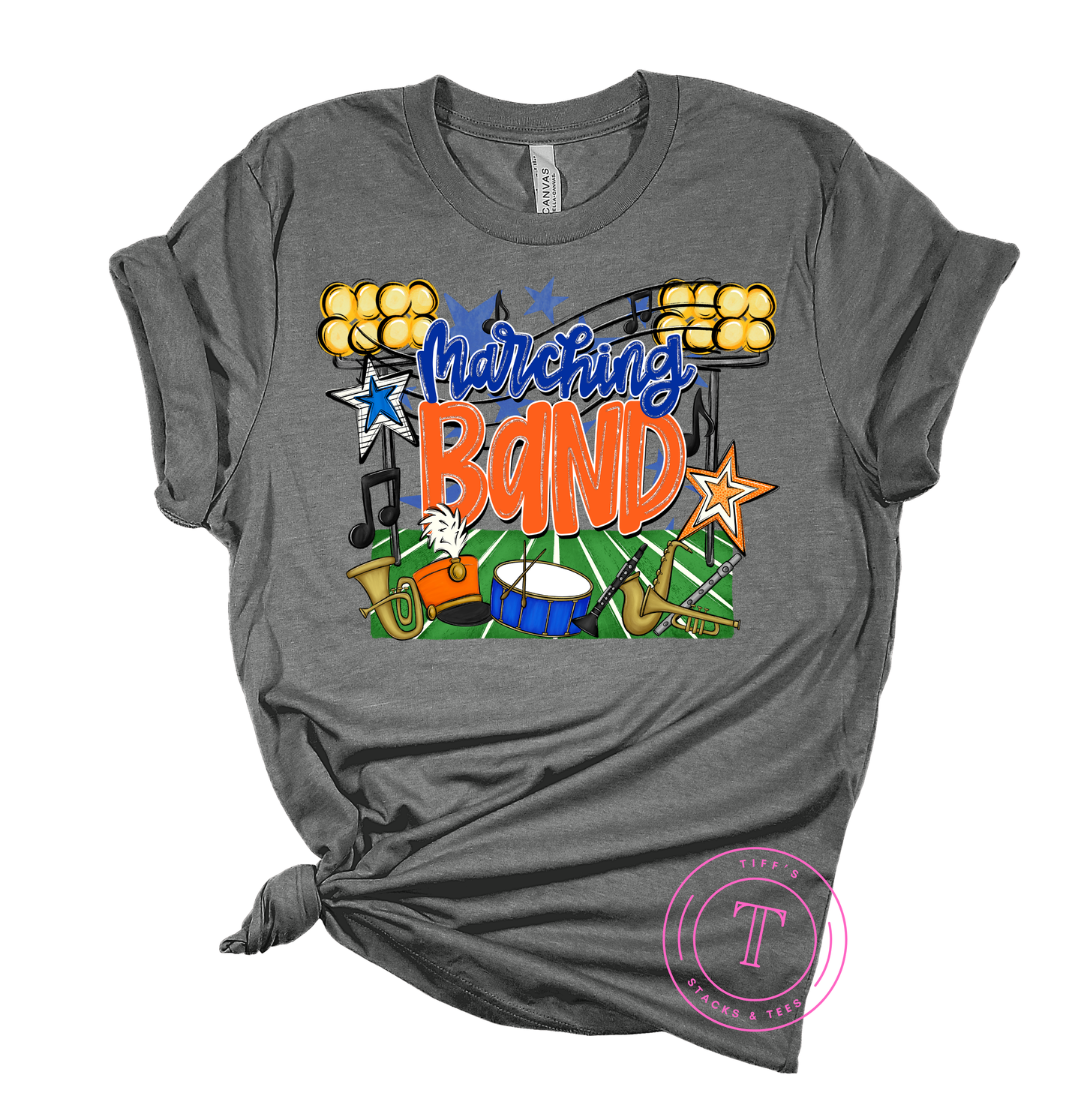 Marching Band Royal Blue & Orange
