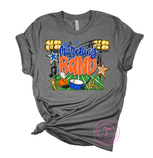 Marching Band Royal Blue & Orange