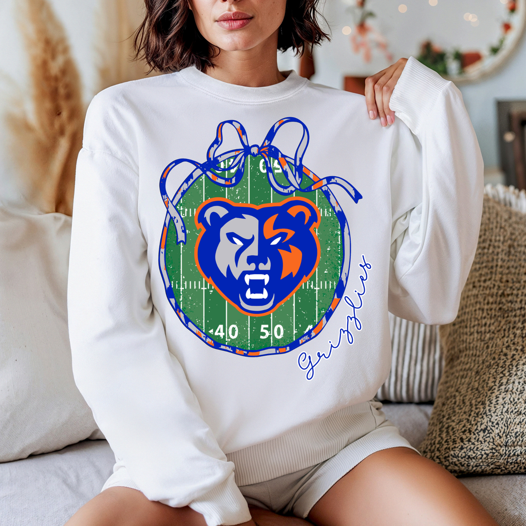 Grizzlies Framed Football Field Coquette