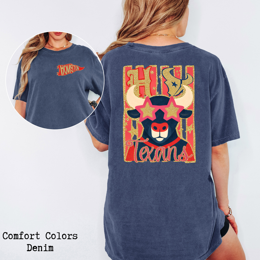 Texans Folk Glitz Front/Back