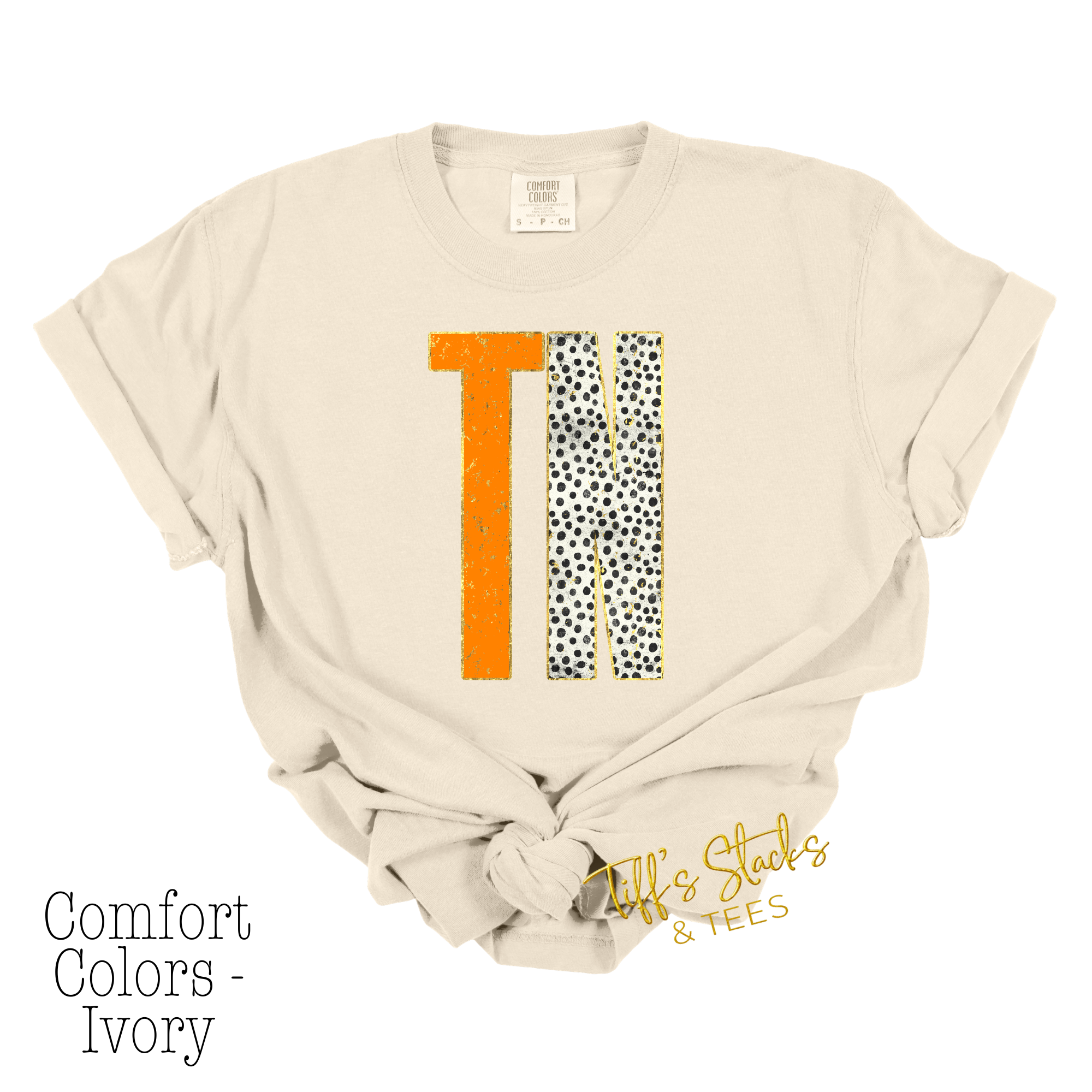 TN Distressed Metallic Dal Dot