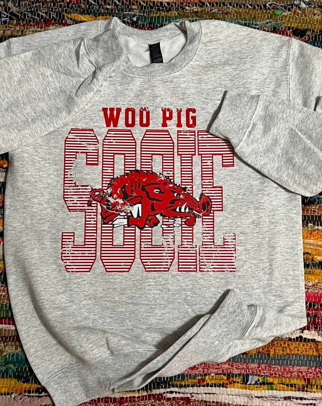 Woo Pig Sooie Striped Vintage