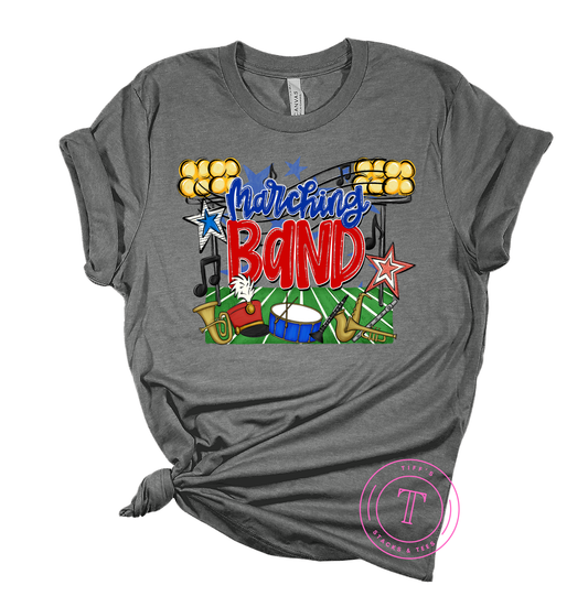 Marching Band Royal Blue & Red