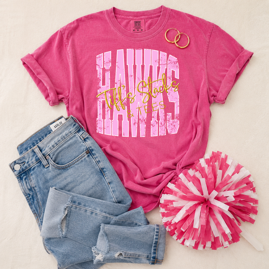 Hawks Pink Stretched Font