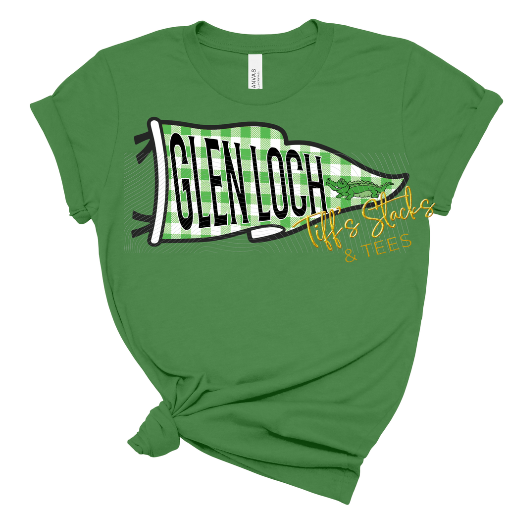 Glen Loch Gators Gingham Pennant