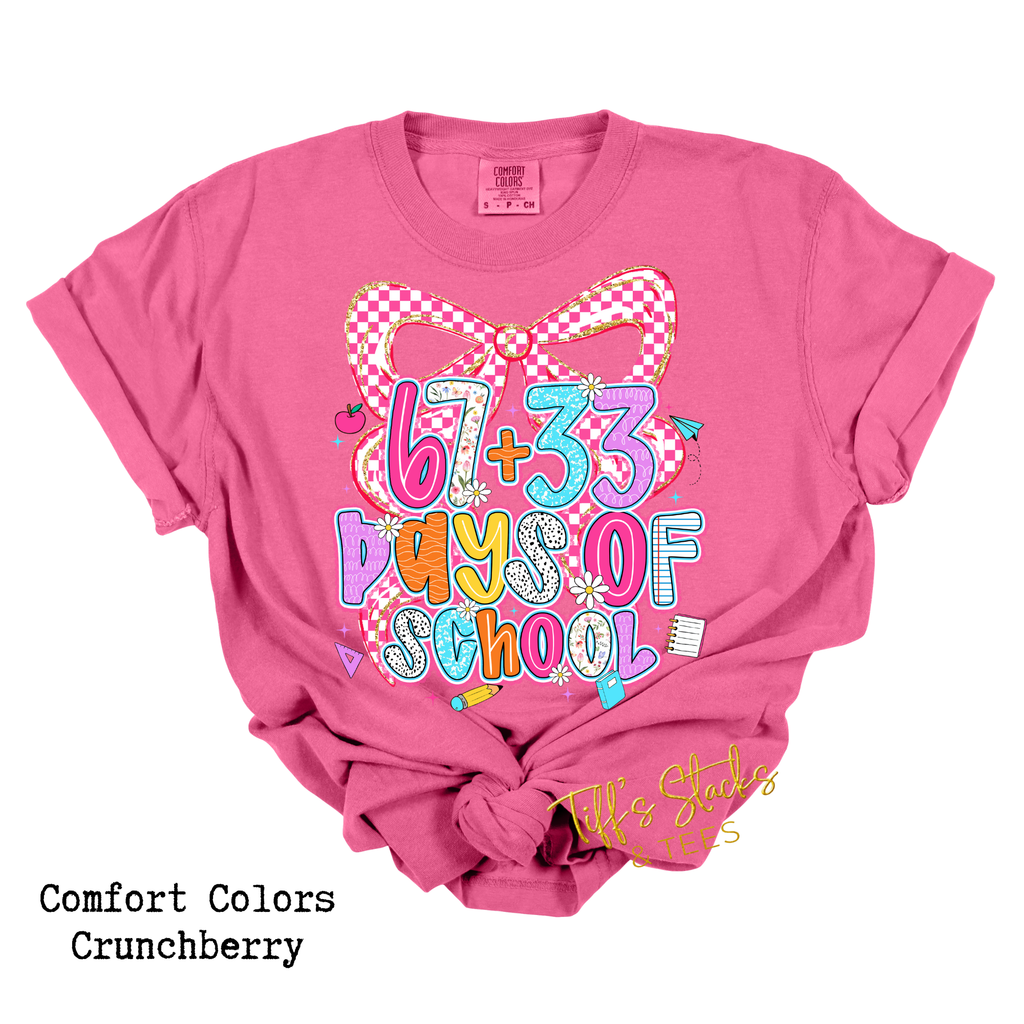 67 + 33 Days of School Preppy Coquette Youth