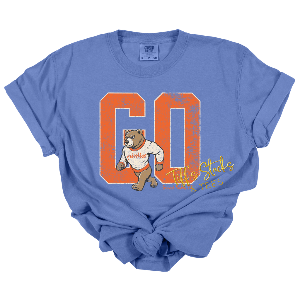 Grand Oaks Grizzlies Vintage Mascot