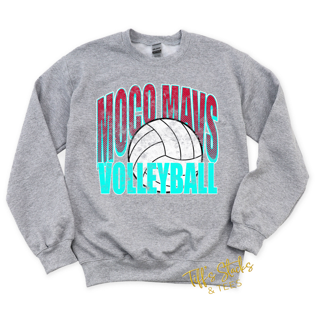 MoCo Mavs Volleyball Grunge Youth