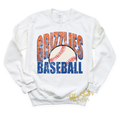 Grizzlies Baseball Grunge Youth