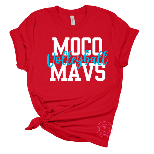 MOCO MAVS (white) Volleyball (blue) Script