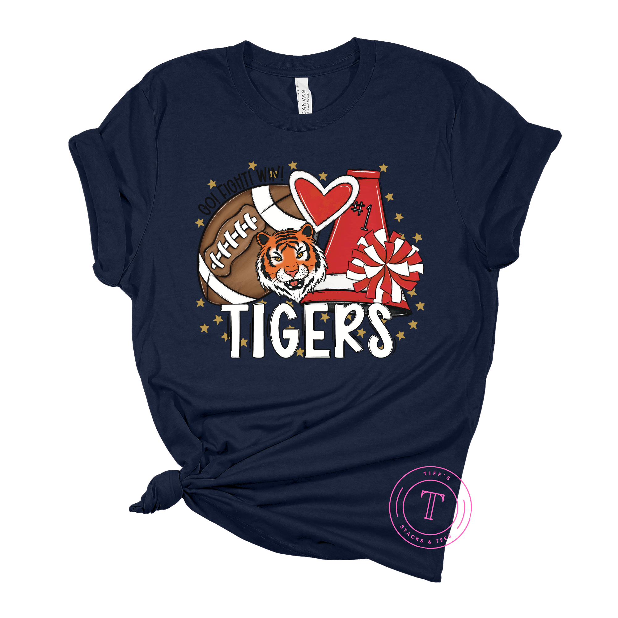 Tigers Football/Cheer Navy & Red