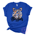 Grizzlies Volleyball Royal Blue & Orange Brushstroke