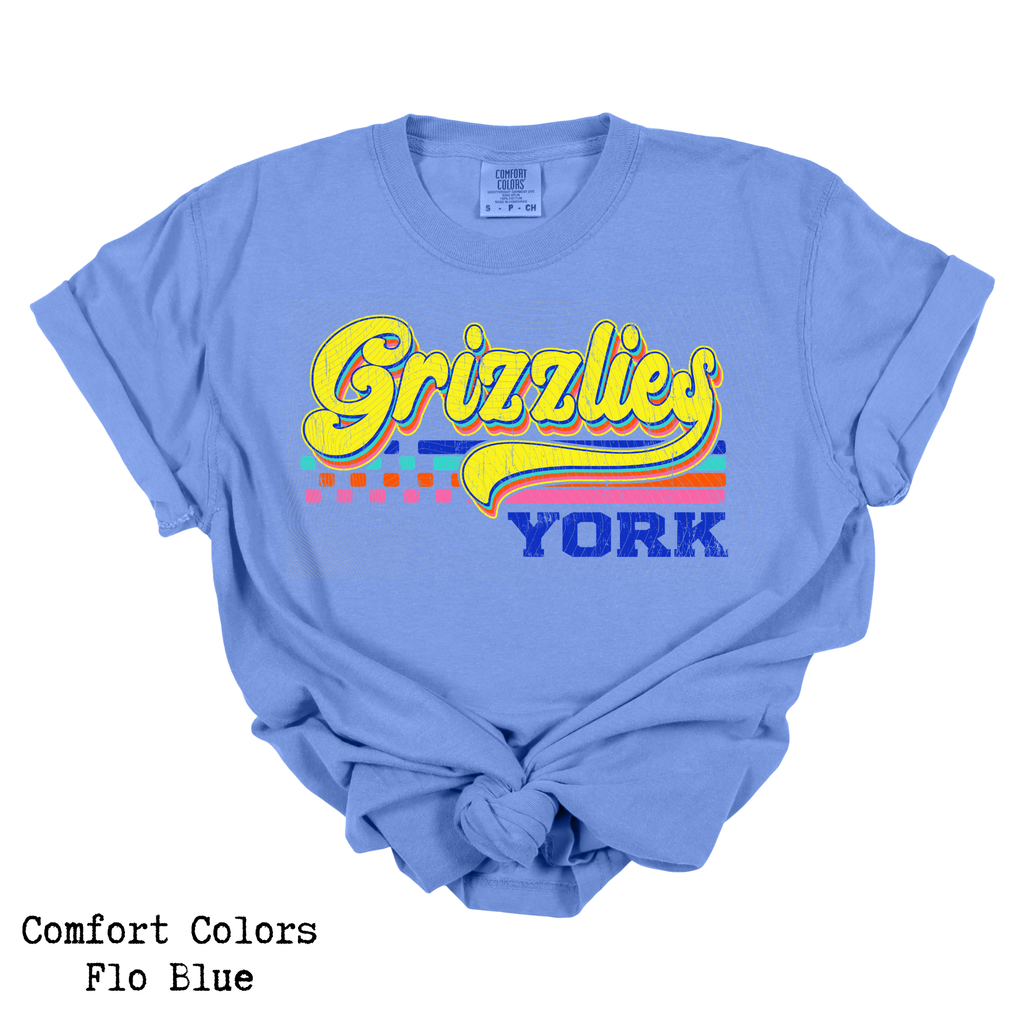 York Grizzlies Neon Retro Youth