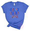 Color Guard Mom Orange & Royal Blue