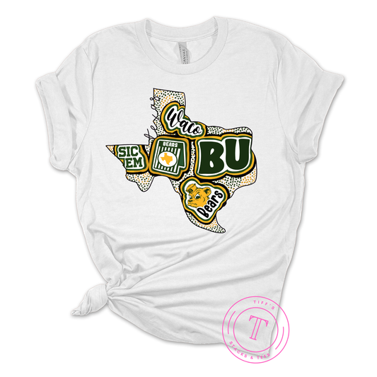 BU Bears Hand Drawn Texas