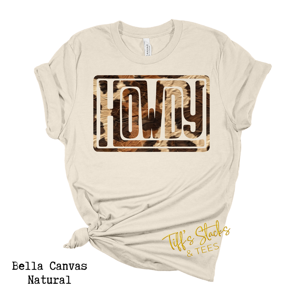 Howdy in Cow Print