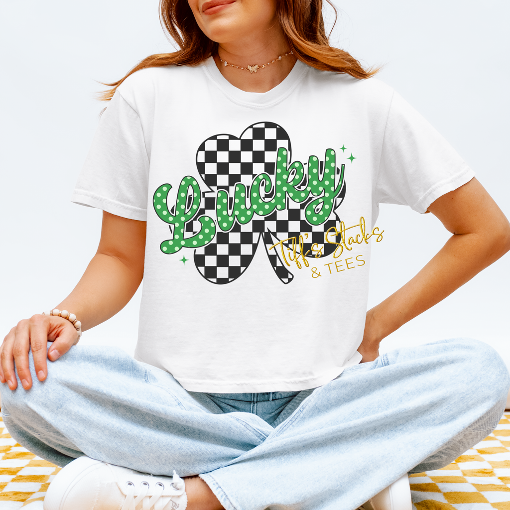 Lucky Checkered Shamrock