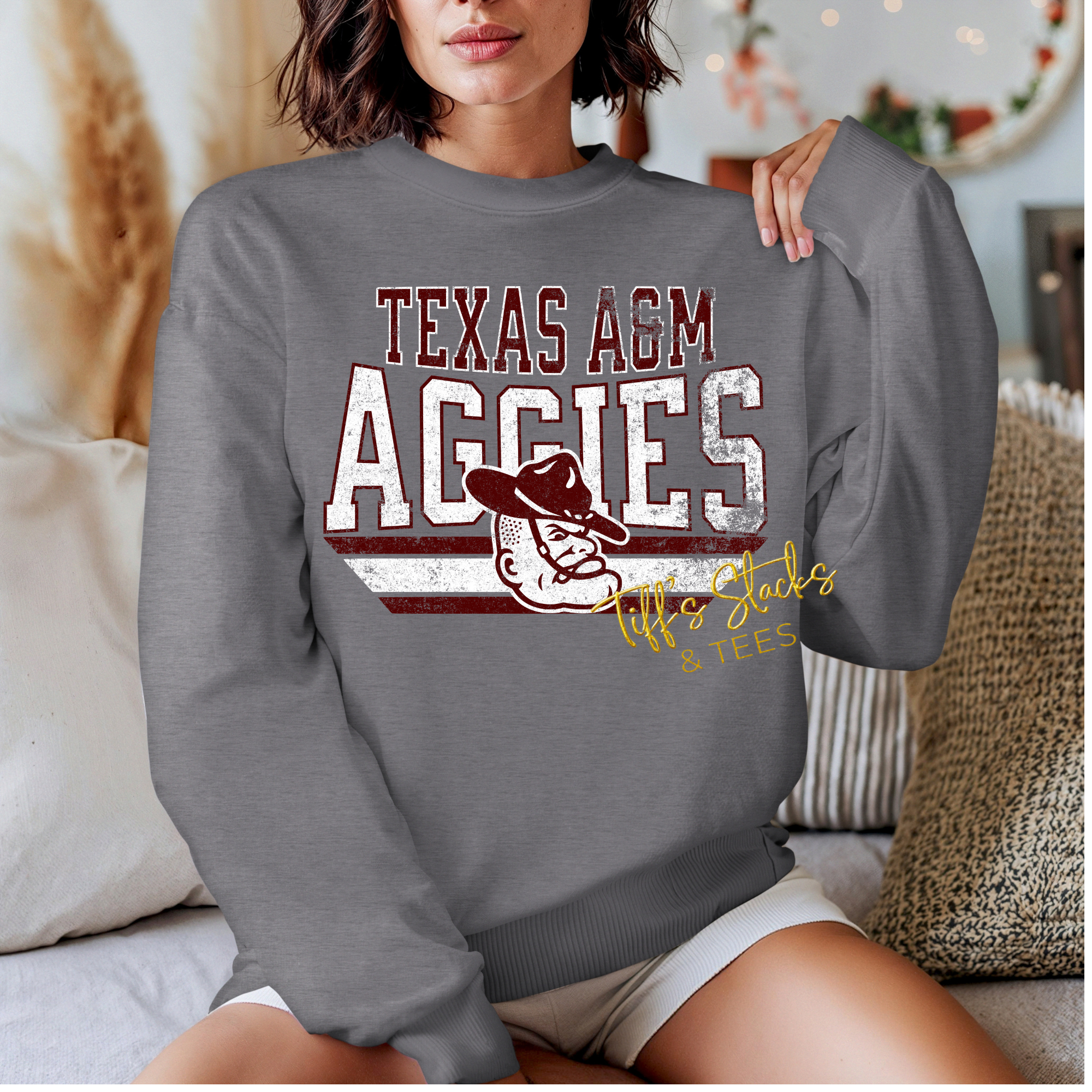 Texas A&M Vintage w/ Stripes