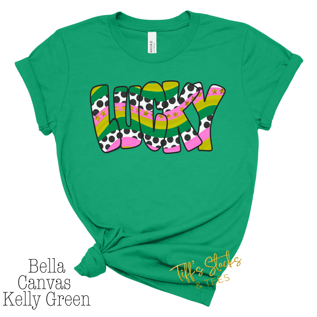St. Patrick's Day Lucky Striped w/ Dots